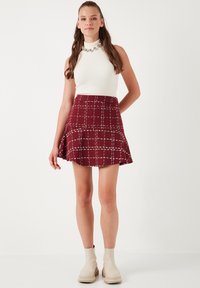 LELA REGULAR FIT - Minirok - bordeaux