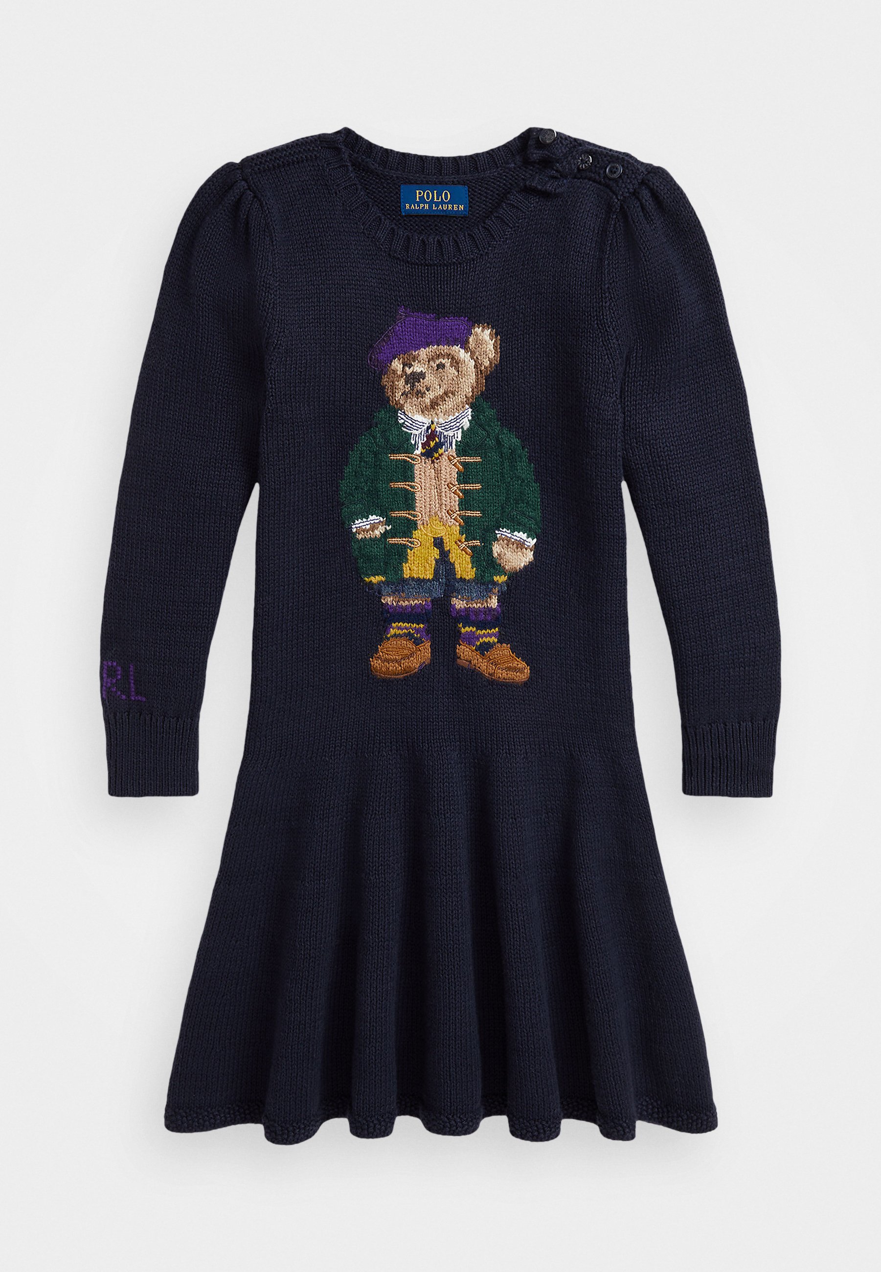 Polo Ralph Lauren POLO BEAR SWEATER DRESS Jumper dress navy