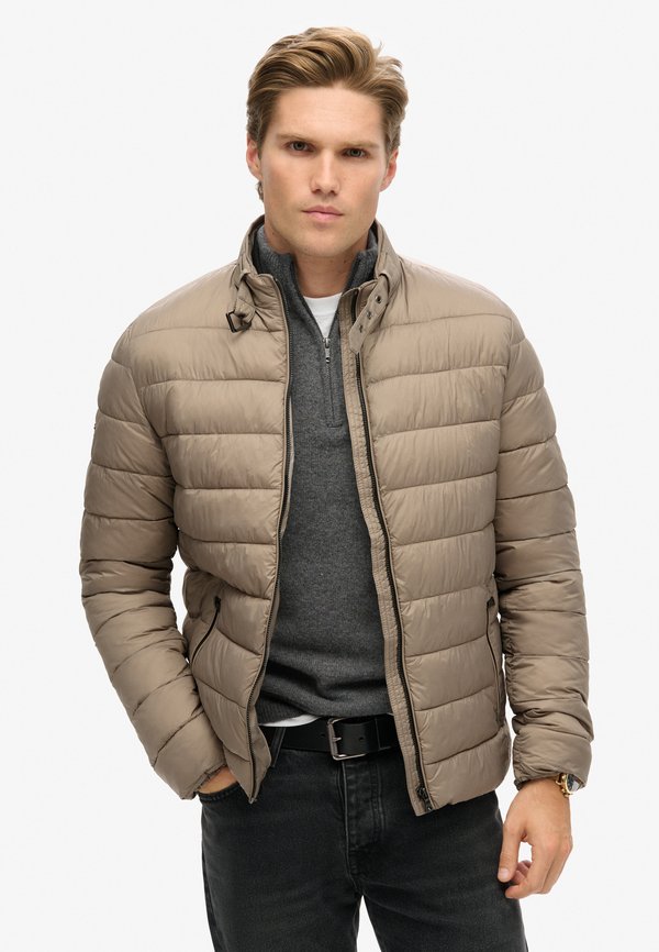 PADDED - Übergangsjacke - deep beige slub