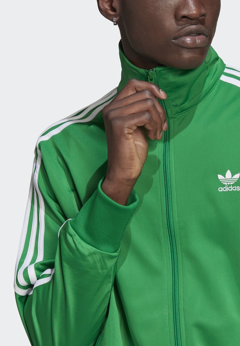 Adidas Originals Firebird Adicolor Primeblue Track Trainingsjacke Green Grun Zalando De