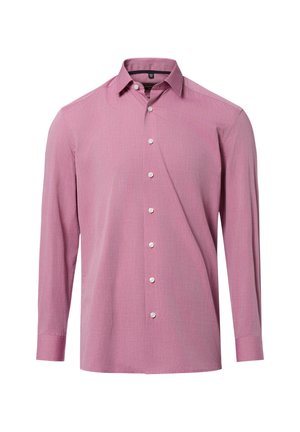 BUSINESS - Camicia - bordeaux ecru
