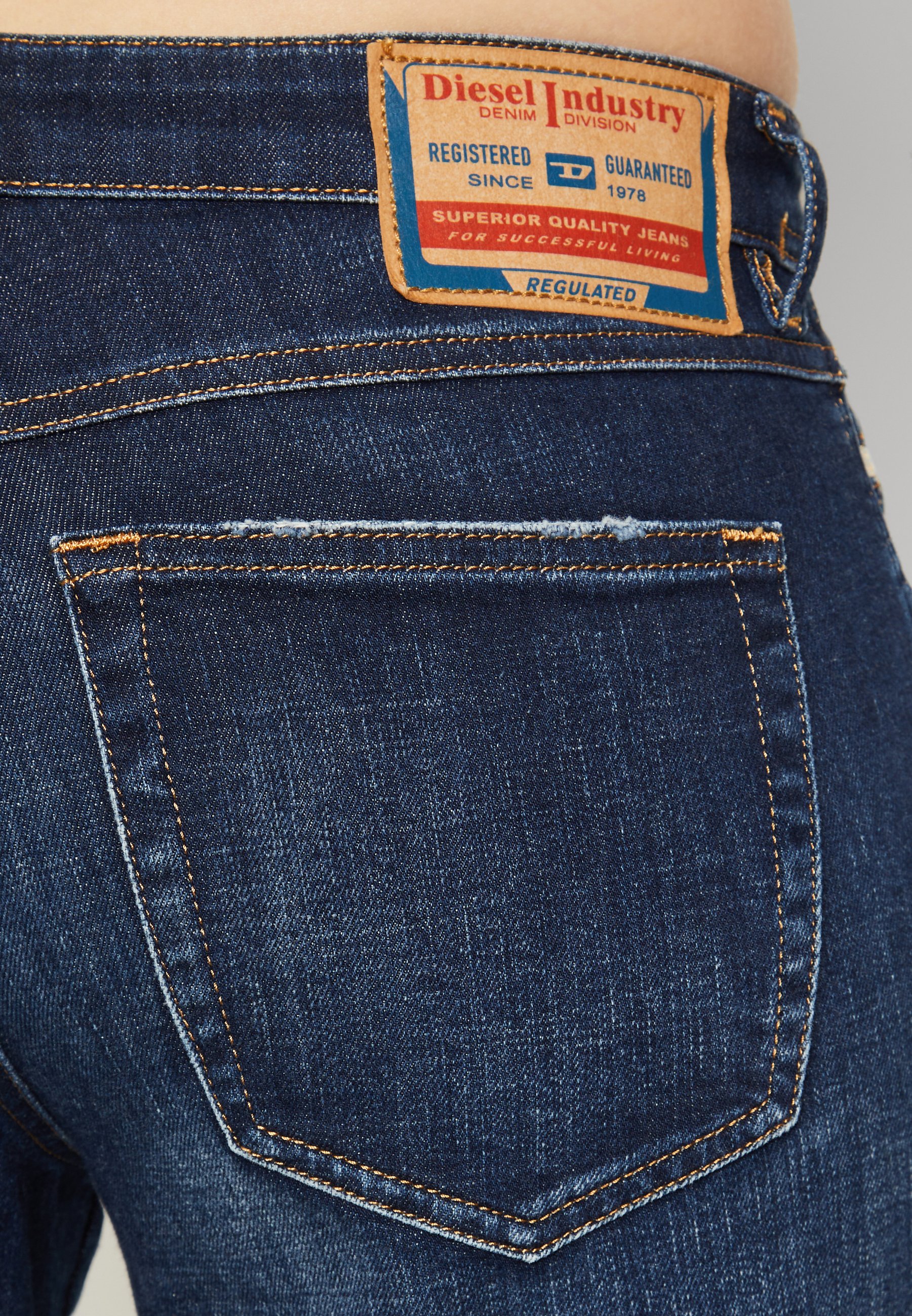Diesel 2015 BABHILA - Jeansy Slim Fit/niebieski denim