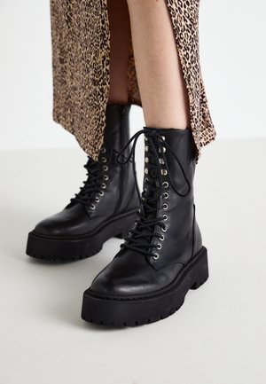 SKYWEN - Lace-up ankle boots - black