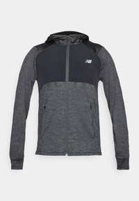 GRID HOODED FULL ZIP - Runningjack - black