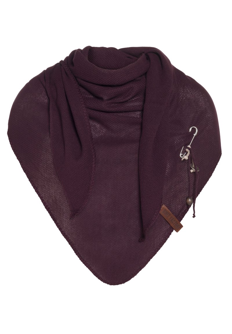 Knit Factory LOLA - Halsdoek - aubergine