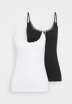 2 PACK - Top - white/black