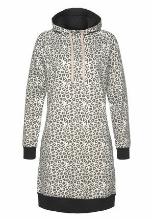 LASCANA Jerseykleid - beige-schwarz