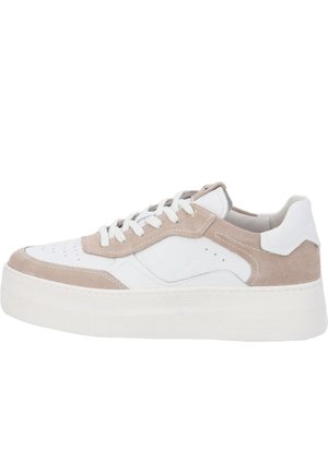 Sneakers laag - weiß/beige
