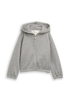 IN GLITZER-OPTIK - Sweat zippé - grey melange with glitter
