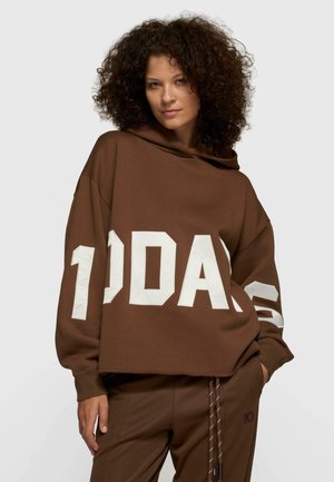 STATEMENT LOGO  - Hoodie - dark truffle