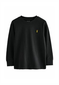 Next REGULAR FIT - COSY STAG - Camiseta de manga larga - black