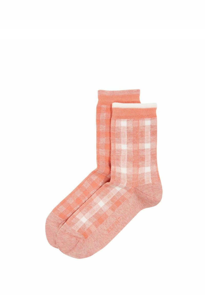 Esprit 2ER-PACK MIT KARO-MUSTER - Sokken - heather pink