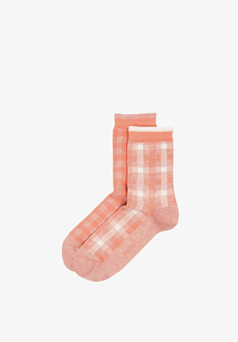 Esprit 2ER-PACK MIT KARO-MUSTER - Sokken - heather pink