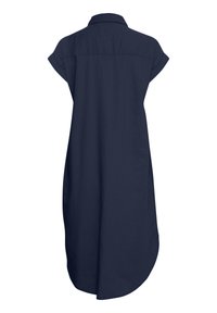 Tumesinine, lühikeste varrukatega särkkleit, mis on valmistatud siledast kangast. Omadusteks on krae, nööpkinnitus ja kaarkujuline helbeline serv.