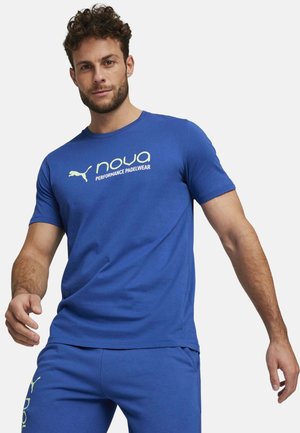 Puma, CAMISETA DE MANGA CORTA - Camiseta estampada - azul