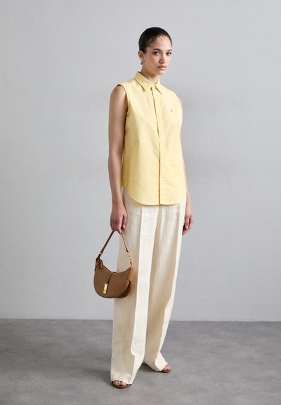 Polo Ralph Lauren CLASSIC FIT SLEEVELESS OXFORD SHIRT - Tops - yellow