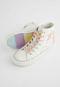 Next STANDARD FIT F - Sneaker high - white rainbow unicorn
