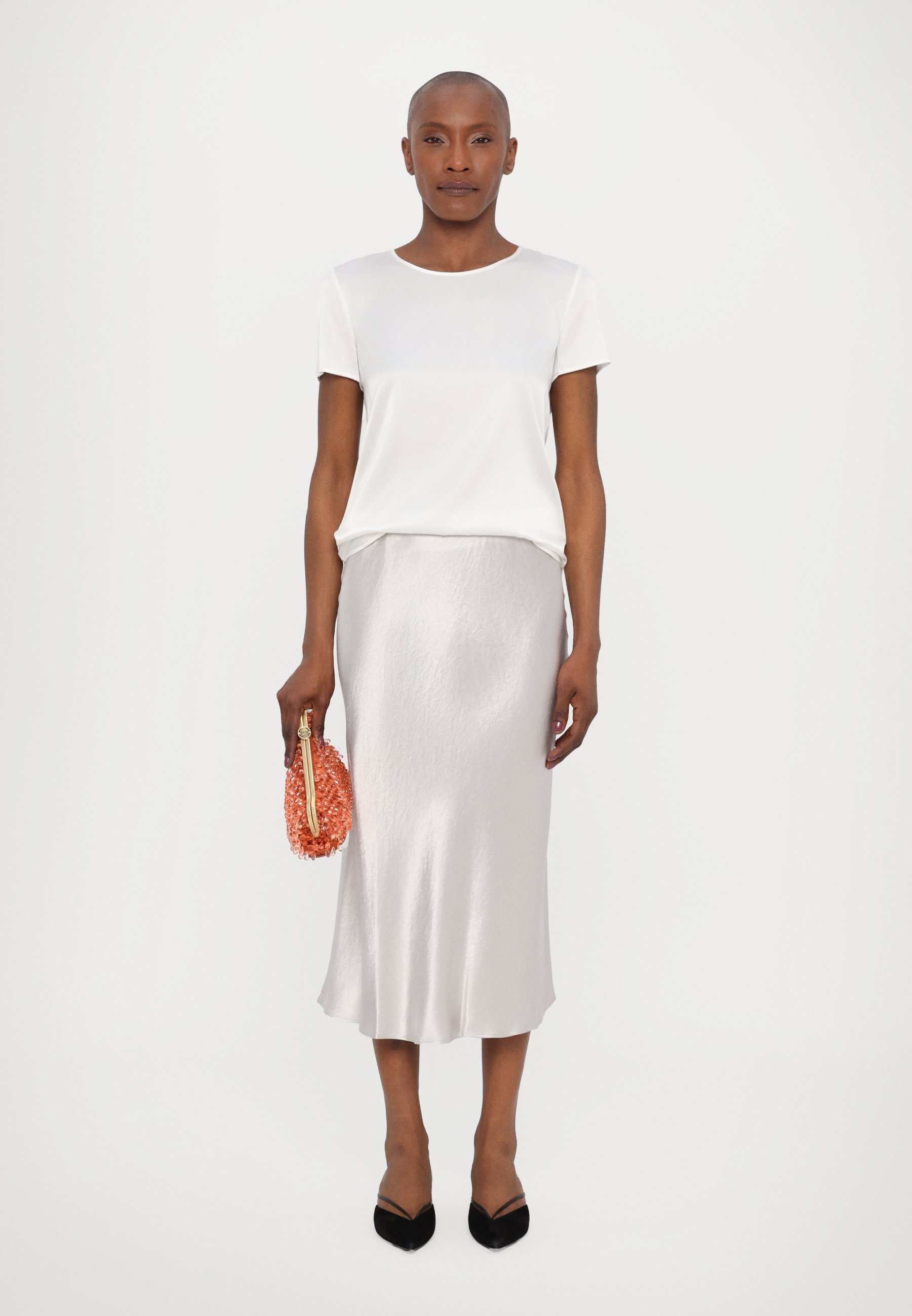MM by MaxMara ALESSIO - A-line skirt - pearl grey/light grey