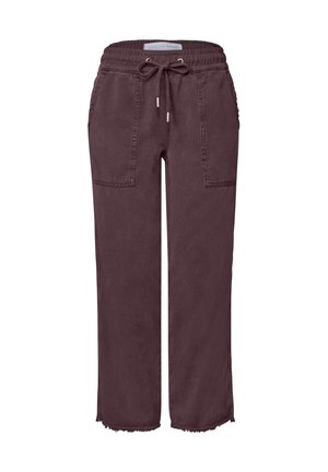 Street One Studio, MID-WAIST STRAIGHT-LEG PANTS IN A LOOSE FIT - Pantalon classique - very berry
