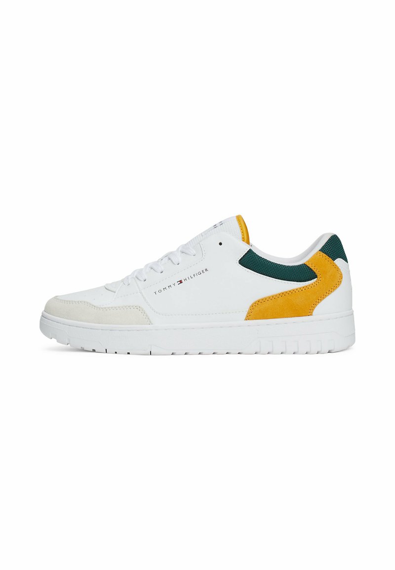 Tommy Hilfiger BASKET CORE LTH MIX ESS - Sneakers basse - city yellow
