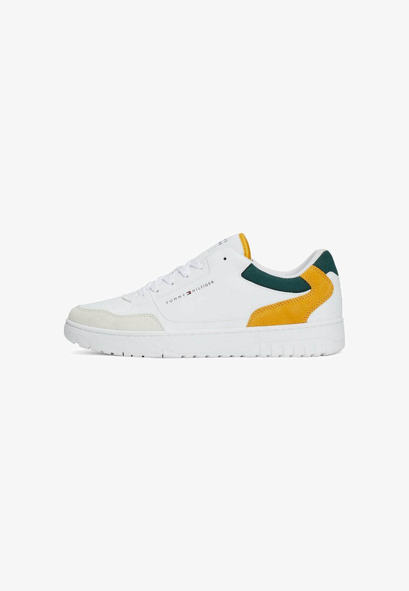 Tommy Hilfiger BASKET CORE LTH MIX ESS - Sneakers basse - city yellow