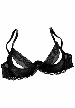 - SPITZE BÜGEL Balconette schwarz/black - - LASCANA AUS MIT BÜSTENHEBE bra