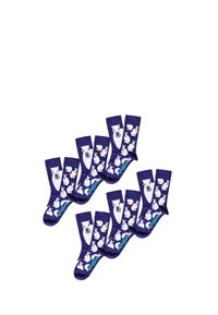 Unabux 6-PACK GRUMBLE IN THE JUNGLE - Socken - lila