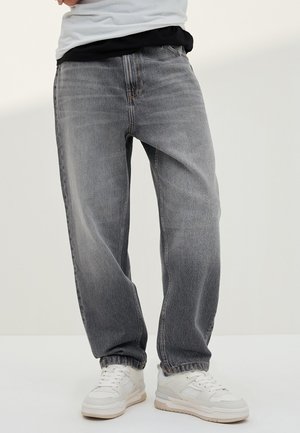 Bershka LOOSE - Jean boyfriend - mottled dark grey