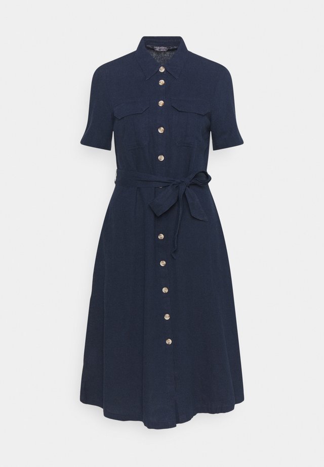 MIDI SHIRT DRESS - Korte jurk - dark blue