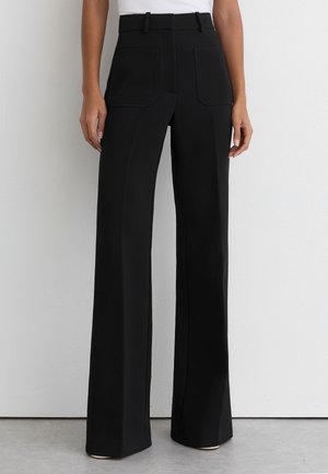 Reiss, PRIYA HIGH-RISE FLARED - Pantalones - black
