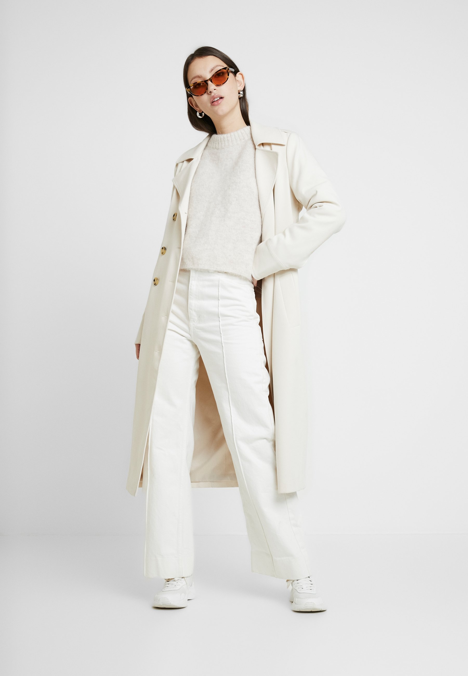 PAULINA Stickad tröja white melange PAULINA Stickad tröja white melange