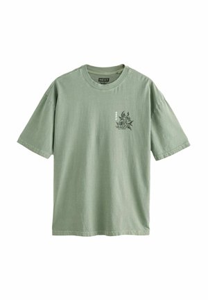 RELAXED FIT GRAPHIC  - T-shirt imprimé - green snake