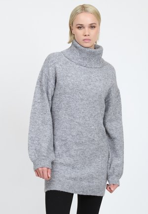 TURTLENECK MAXI - Pullover - grey