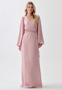 CHANCERY BETTIE WRAP - Dolga obleka - light dusty rose