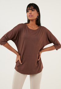 LELA CREW NECK  - Långärmad tröja - brown