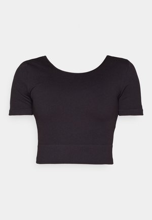 ONLY Play ONPJAIA LIFE CROP TOP - Jednoduché tričko - black