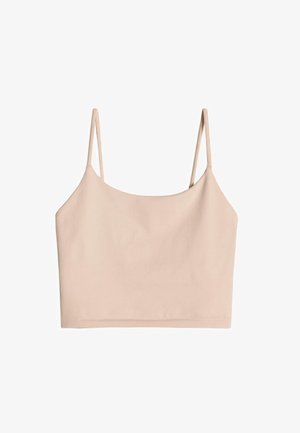SHAPE SEAMLESS STRAP SINGLET - Top - beige