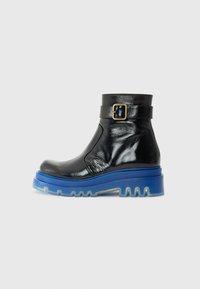Chie Mihara YUNSEI - Wedge Ankle Boots - black/blue