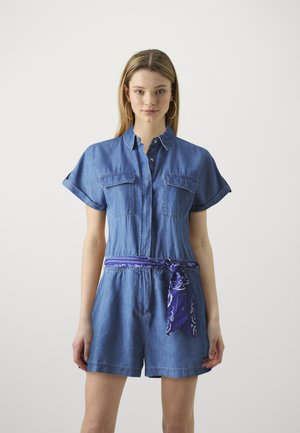 ONLY ONLCOSMO BEA - Lühikeste varrukatega bodi - medium blue denim