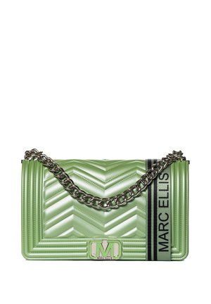 SHOULDER - Sac à main - green and silver