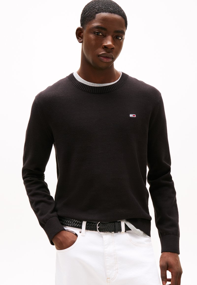 Tommy Jeans ESSENTIAL LIGHT  - Jumper - black