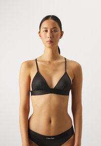 Calvin Klein Swimwear - TRIANGLE - Horní díl bikin - black Miniatura obrázku 1