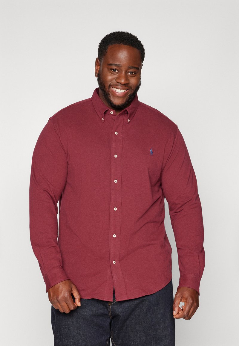 Polo Ralph Lauren Big & Tall FEATHERWEIGHT MESH SHIRT - Camisa - vintage port heather
