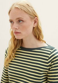 TOM TAILOR DENIM Camiseta de manga larga - tonal green stripe