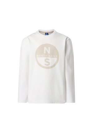 WITH MAXI LOGO - Maglietta a manica lunga - cream