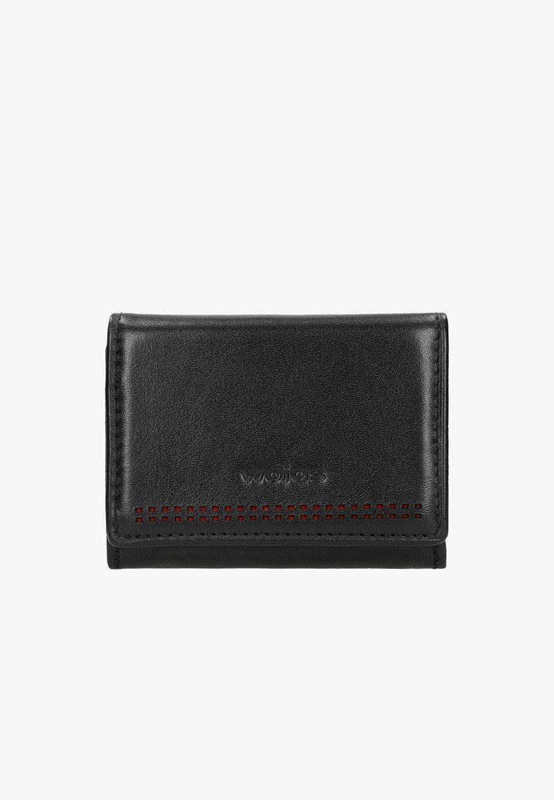 Wojas Z AŻUROWYMI WSTAWKAMI I LOGO - Portemonnee - black