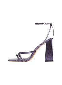 ALTO FASCETTE INTRECCIATE - Sandali - viola scuro