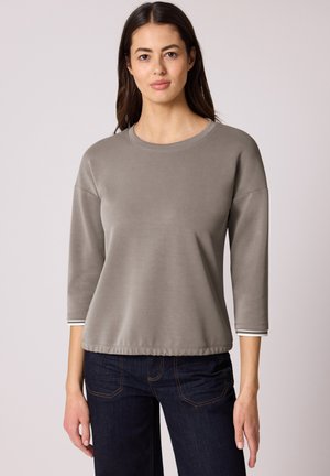 Street One MIT KONTRASTDETAILS - Top s dlouhým rukávem - braun