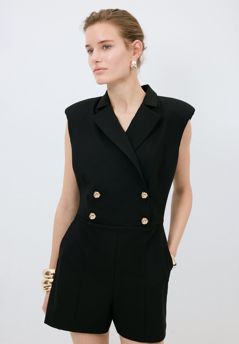 adL DOUBLE BREASTED SLEEVELESS MINI  - Jumpsuit - black