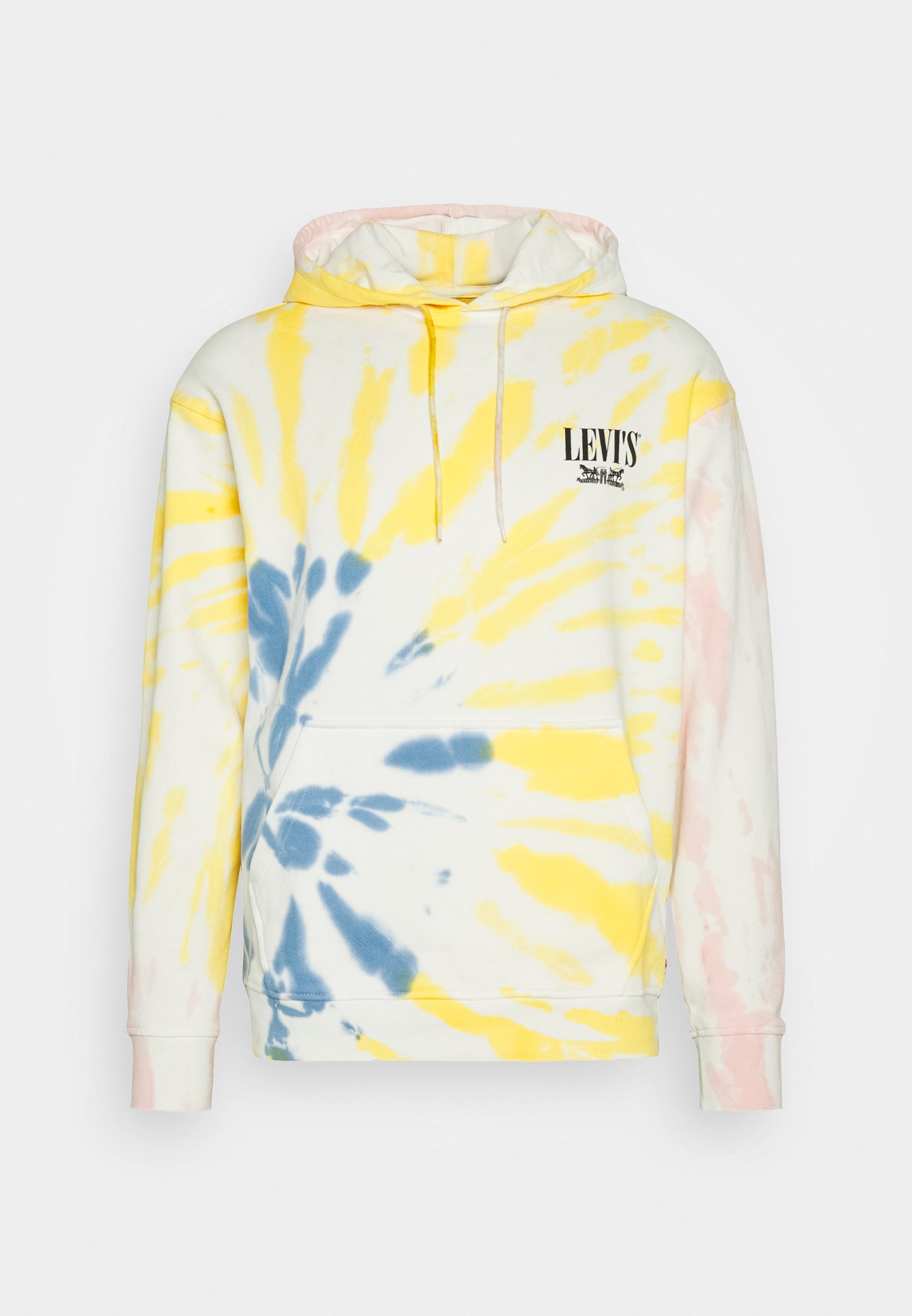 relaxed graphic serif hoodie